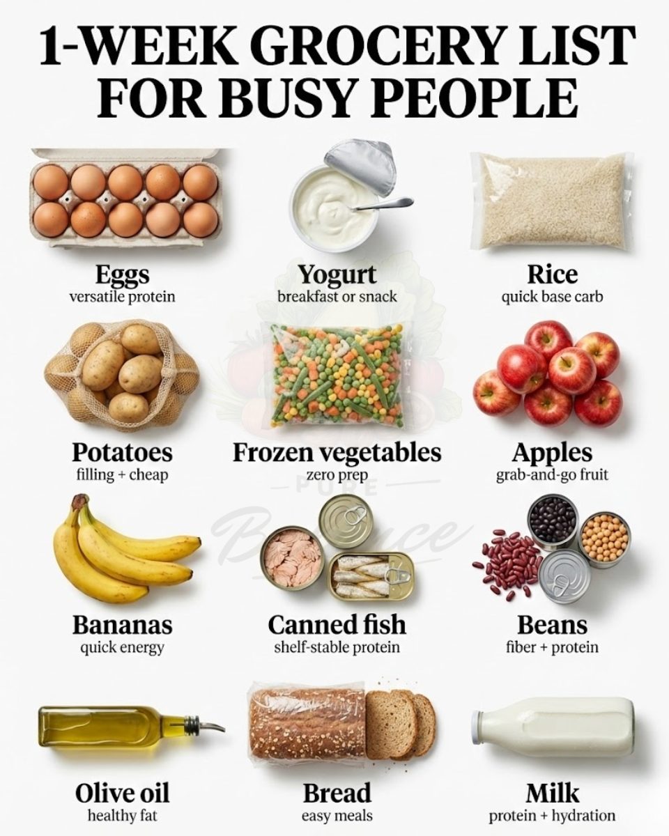 Smart Staples for a 1-Week Grocery List