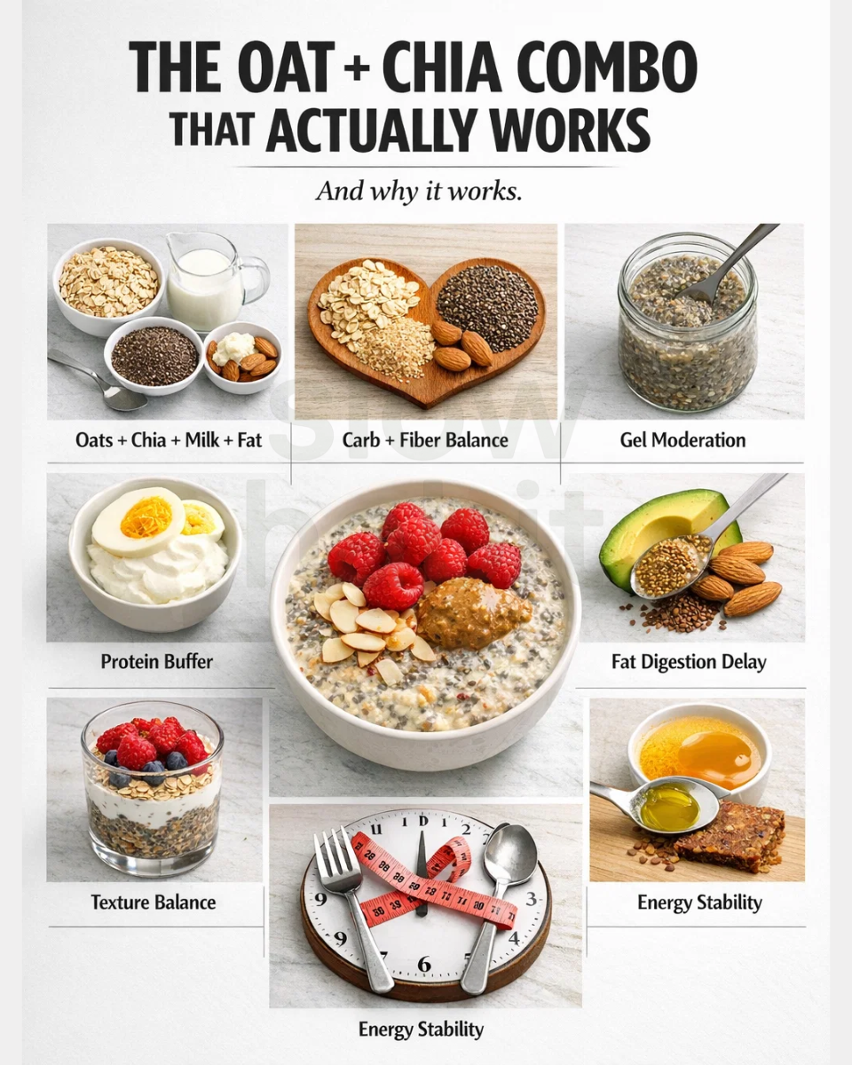 oat chia breakfast combo that actually works for steady morning energy
