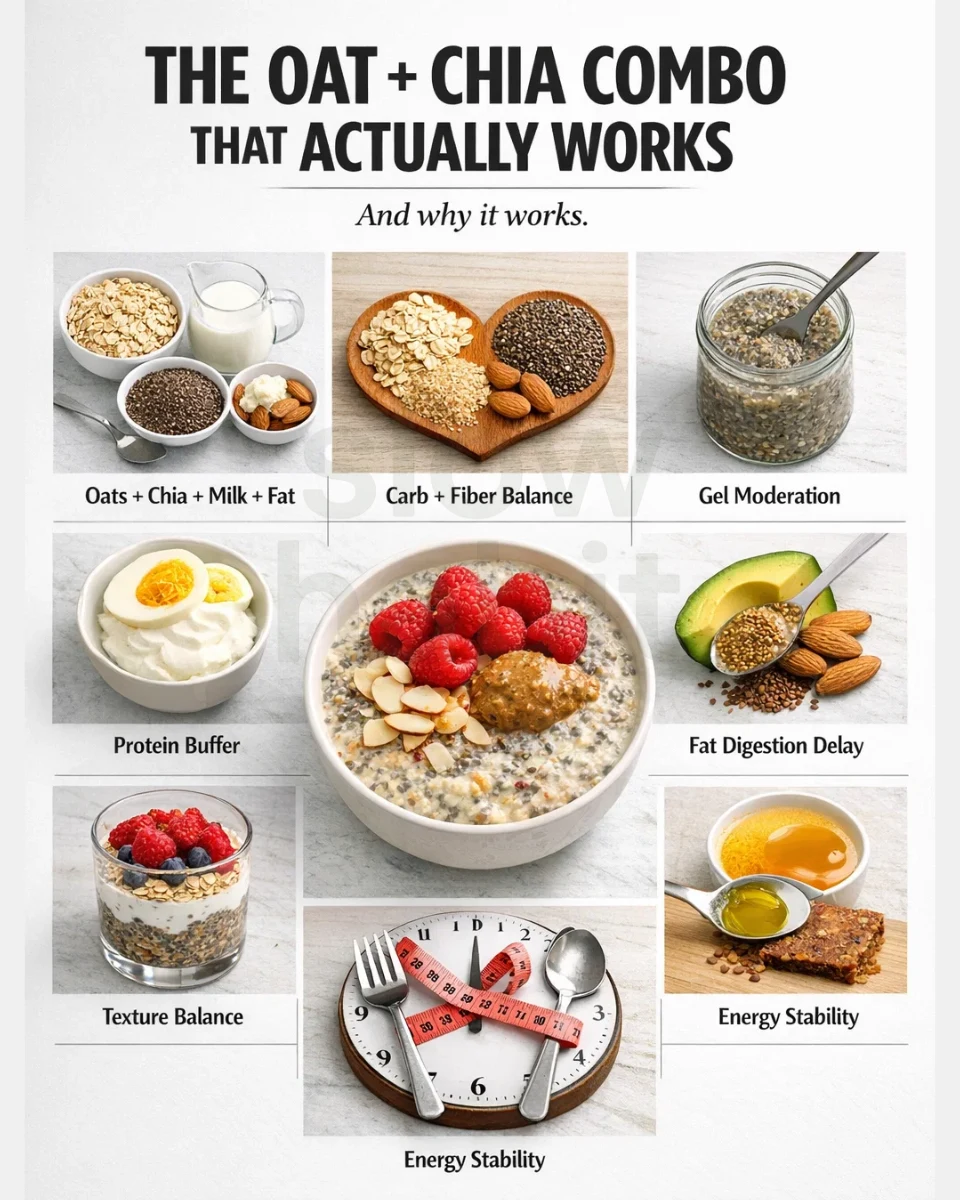 oat chia breakfast combo that actually works for steady morning energy