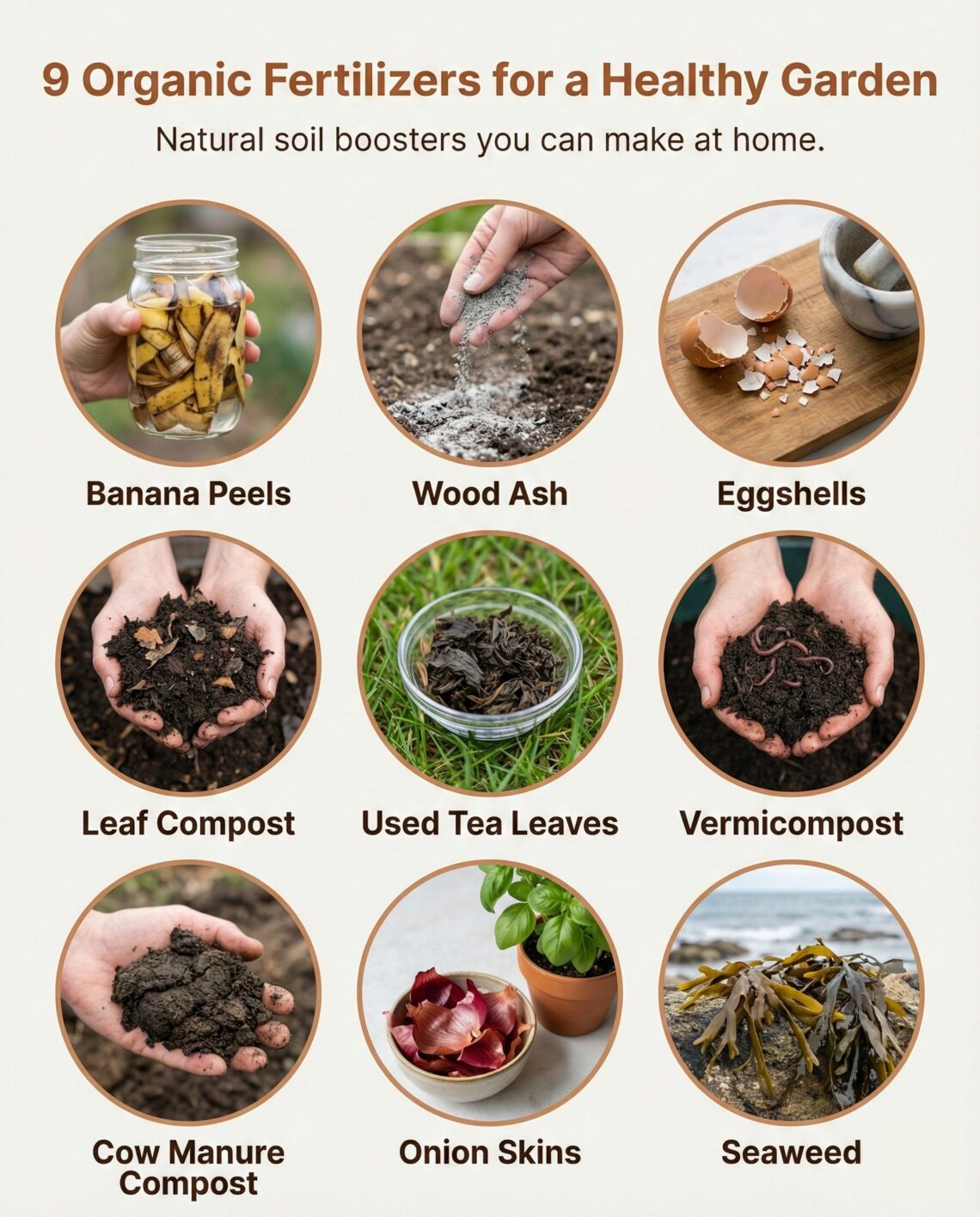 9 Organic Fertilizers - Natural Soil Boosters