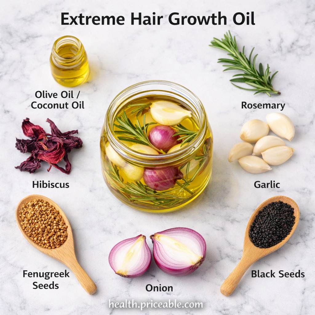 DIY hair growth oil