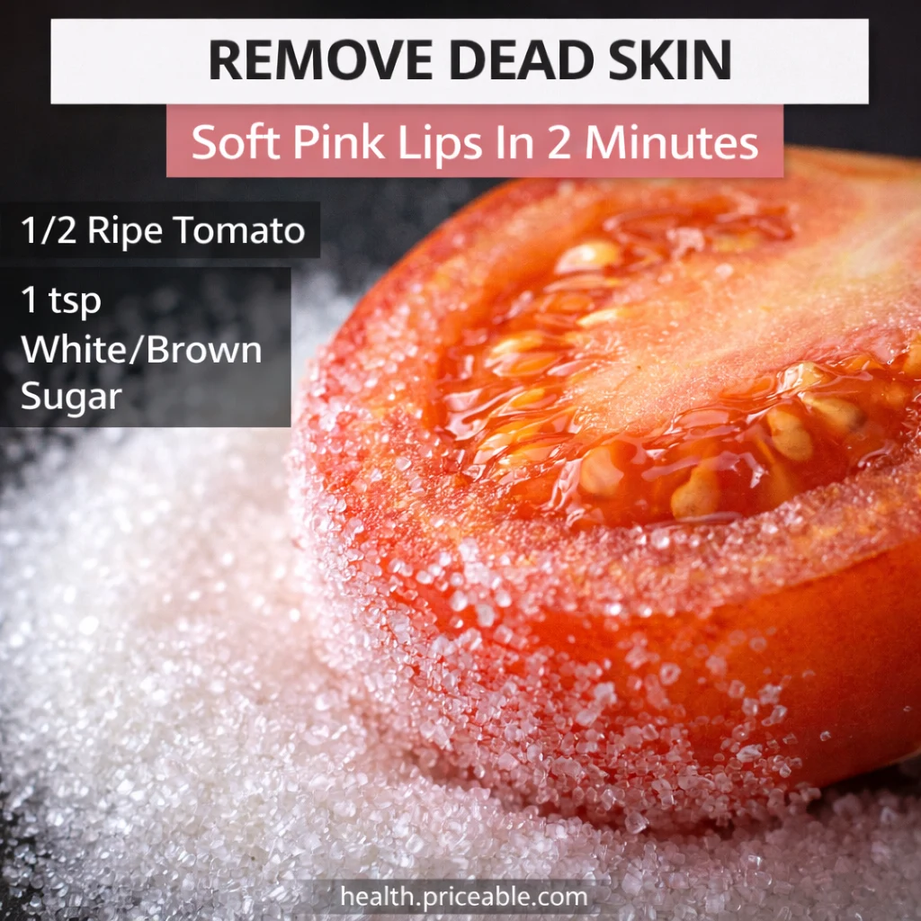 tomato sugar lip scrub