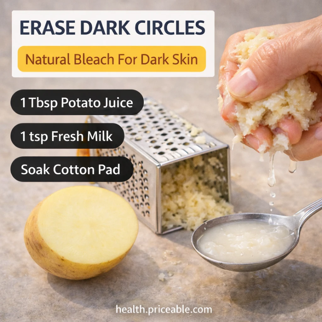 potato juice for dark circles