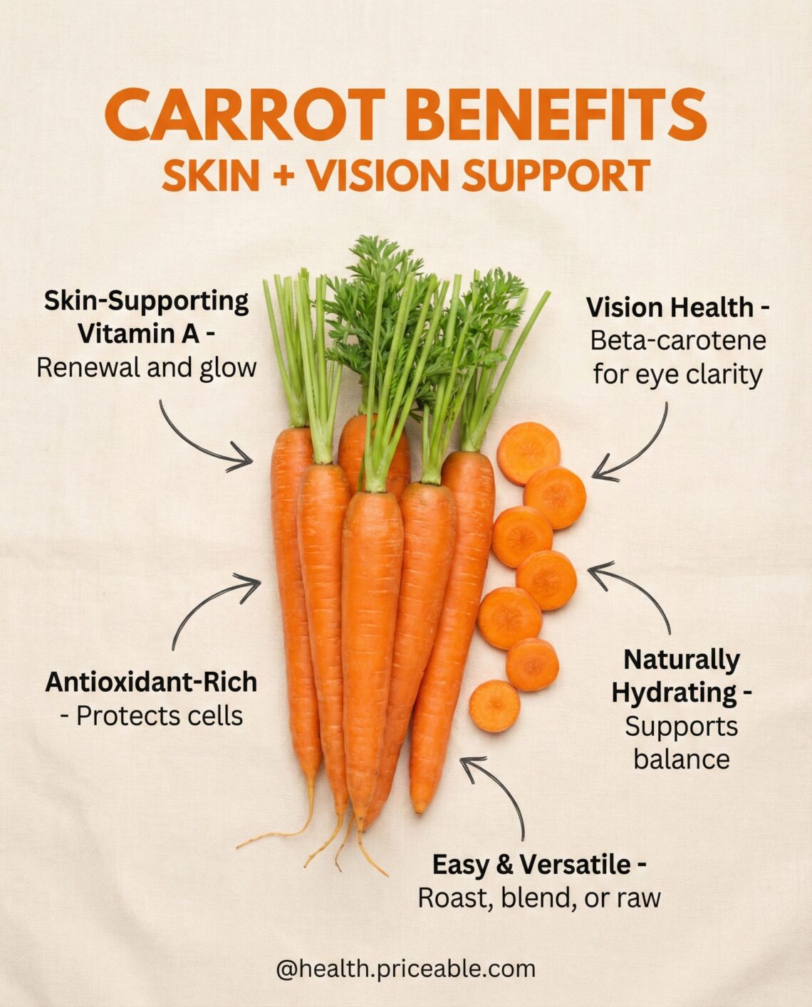 Carrot Benefits for Skin and Vision Support