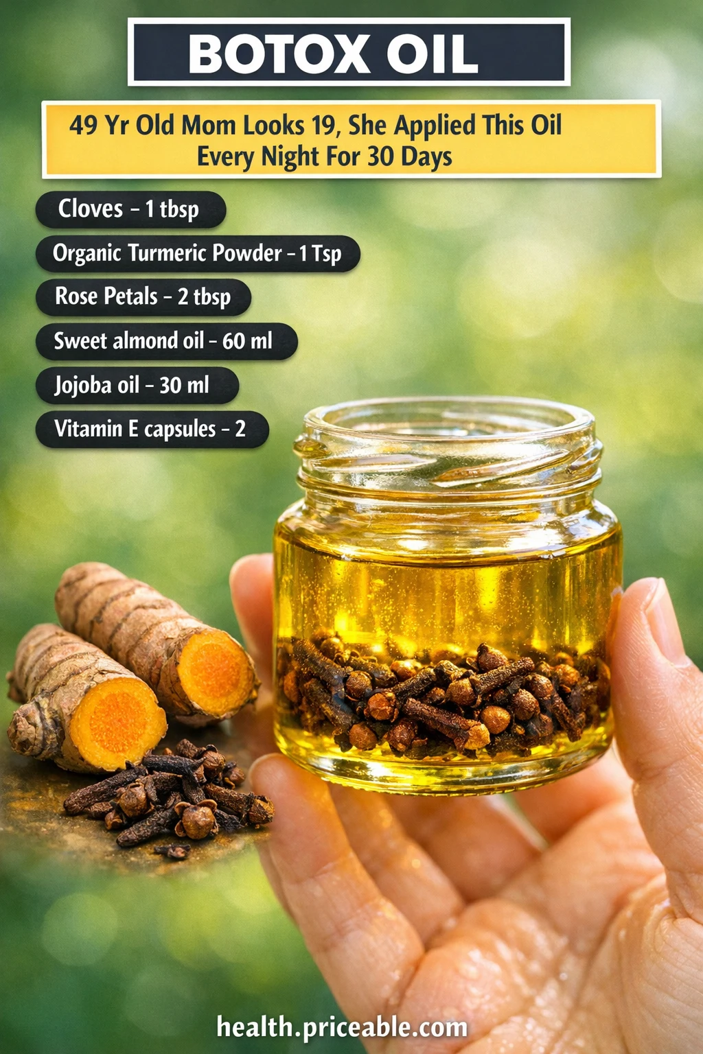 clove face oil recipe