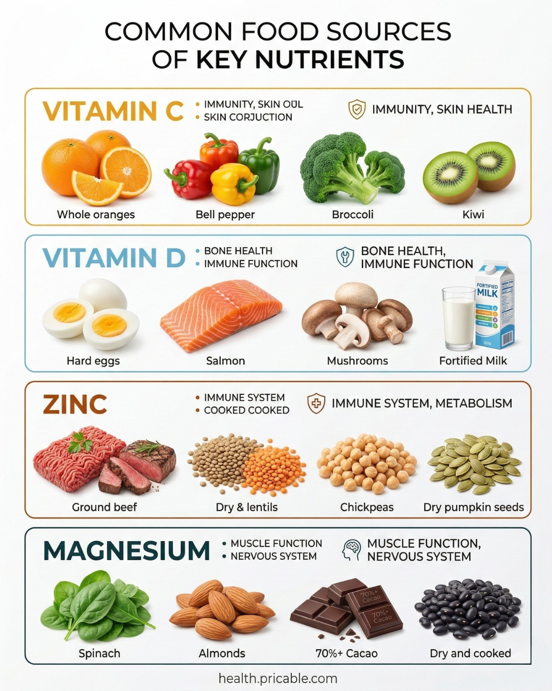 10 Key Nutrients and the Best Whole Food Sources to Get Them Naturally