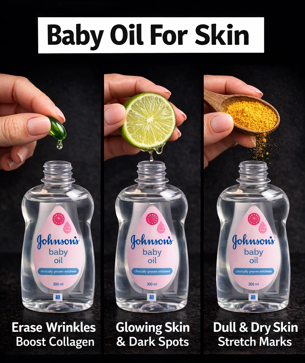 baby oil for dry skin