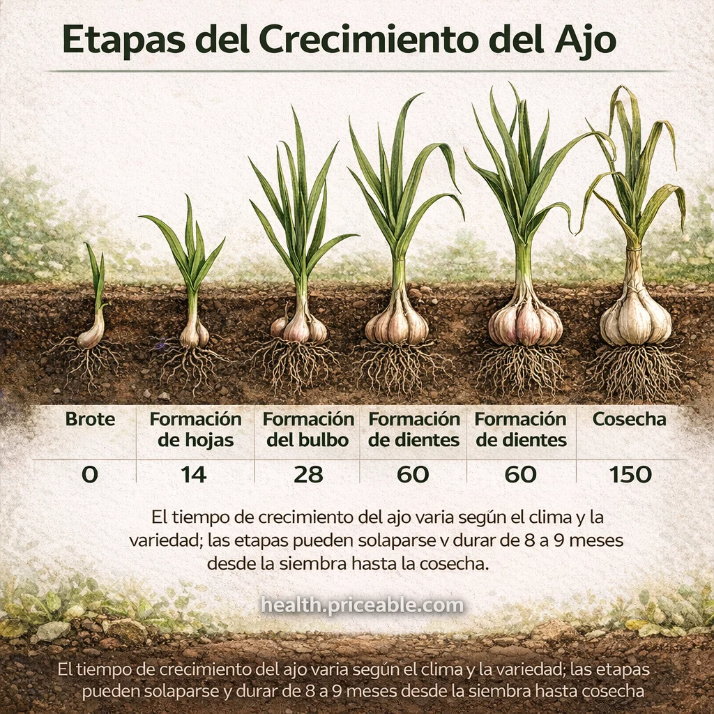 garlic growth stages