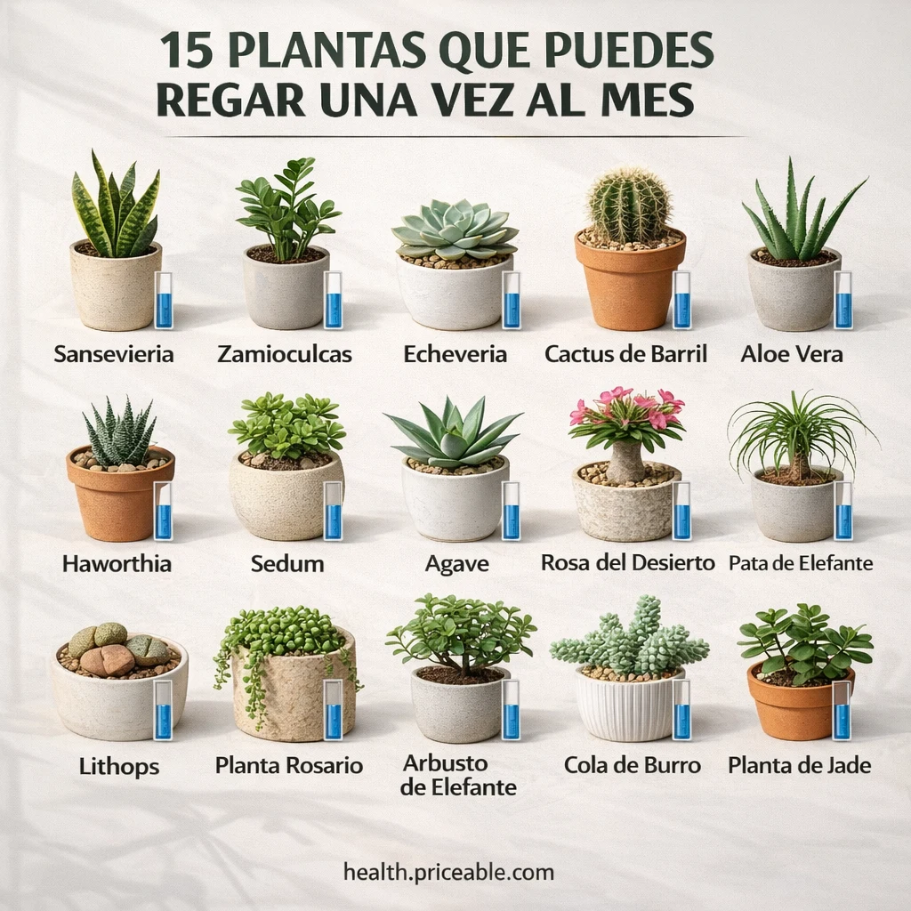 plants you can water once a month