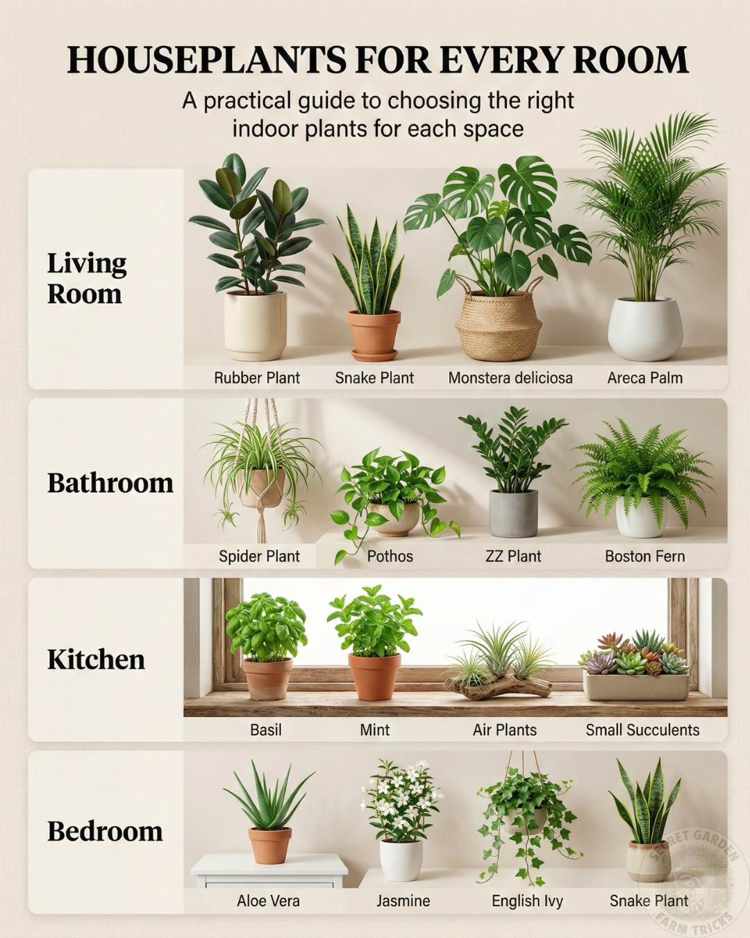 Houseplants for Every Room