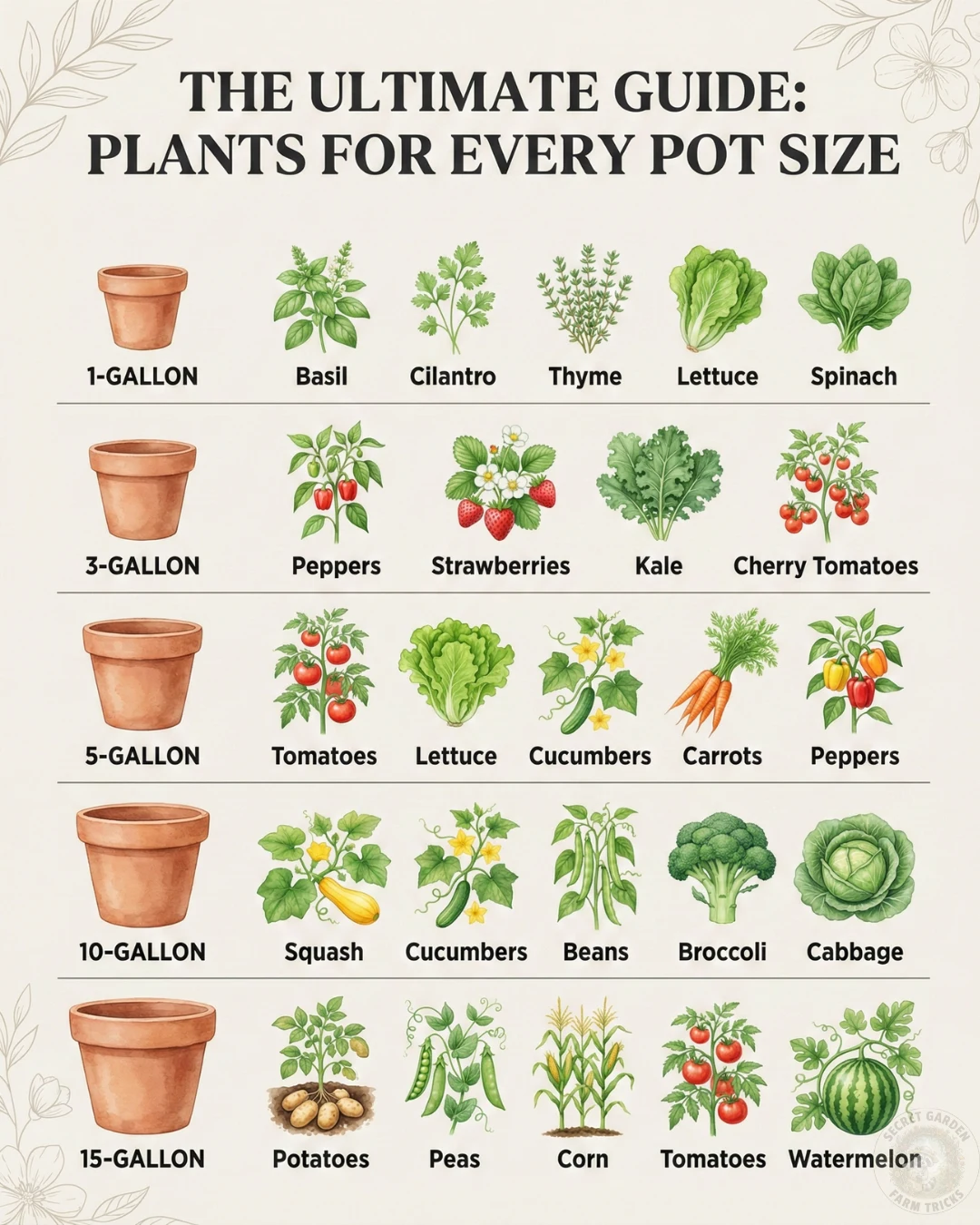 The Ultimate Guide to Container Gardening: Choosing the Right Plants for Every Pot Size