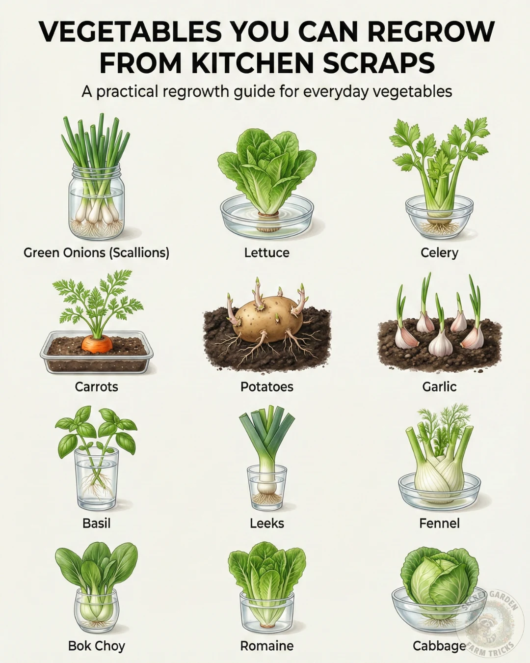 10+ Veggies That Are Worth Regrowing from Scraps