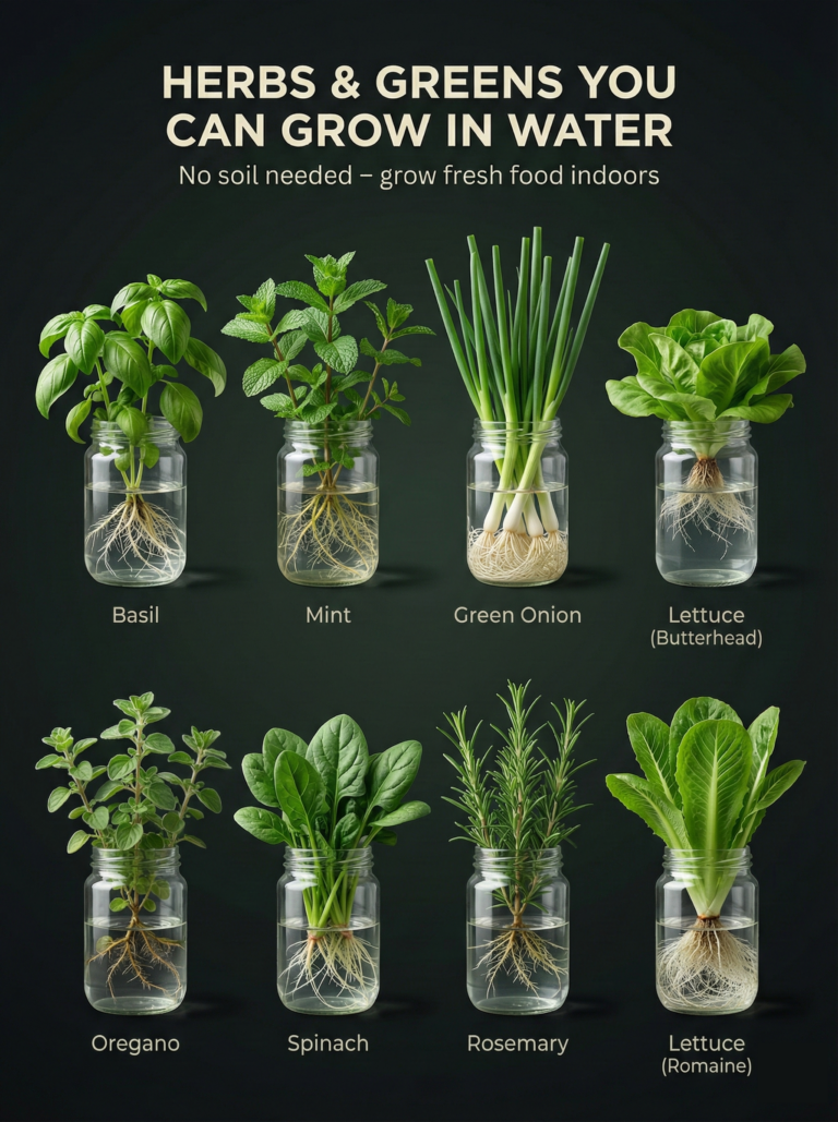 Herbs And Greens You Can Grow In Water