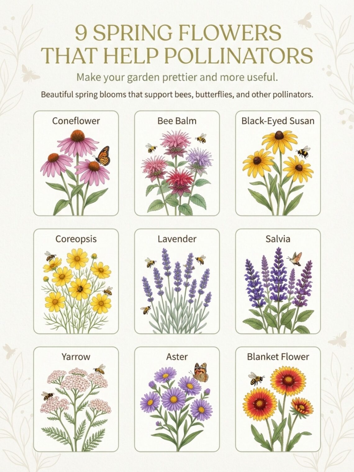 9 Spring Flowers That Help Pollinators