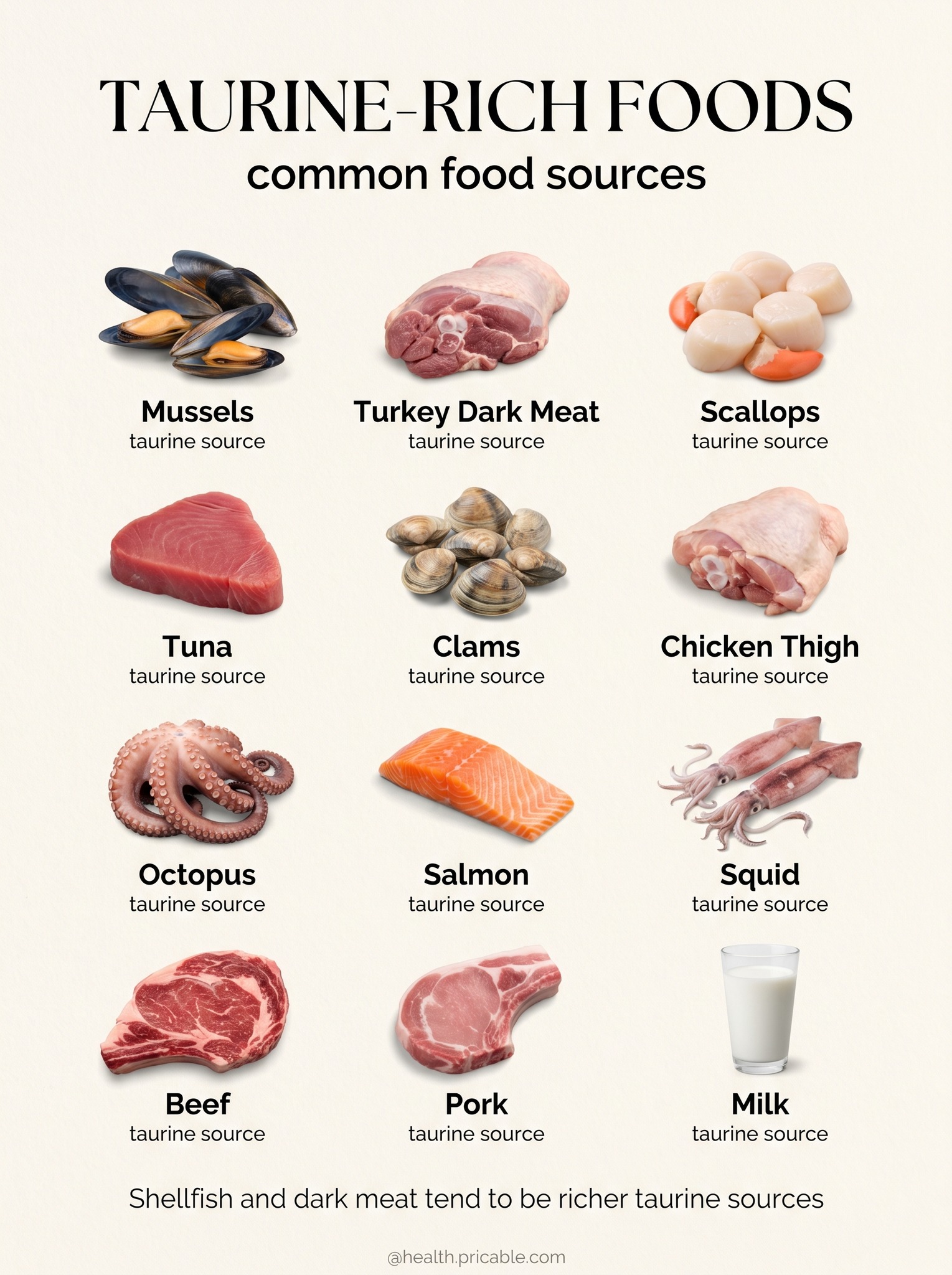 12 Taurine-Rich Foods