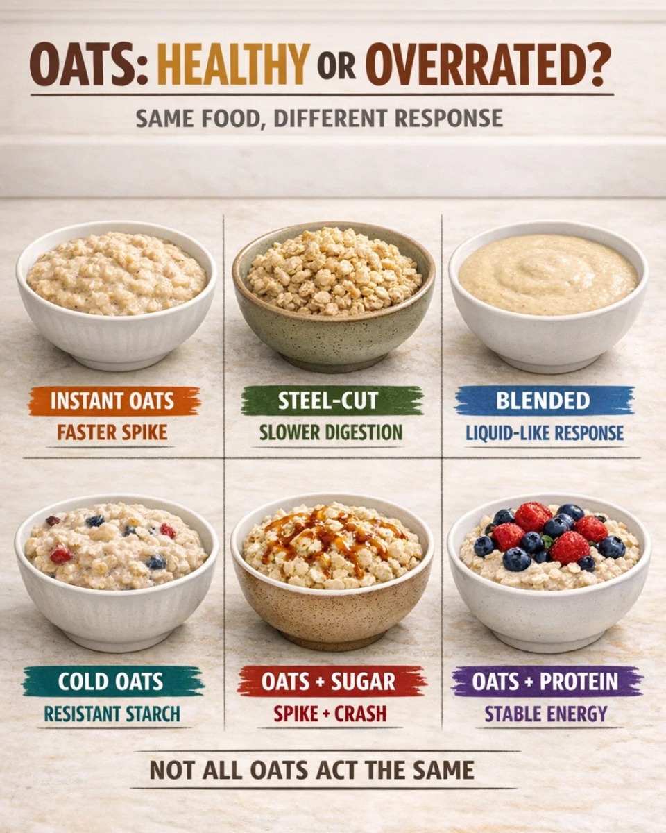 oats types energy response instant steel cut overnight oats