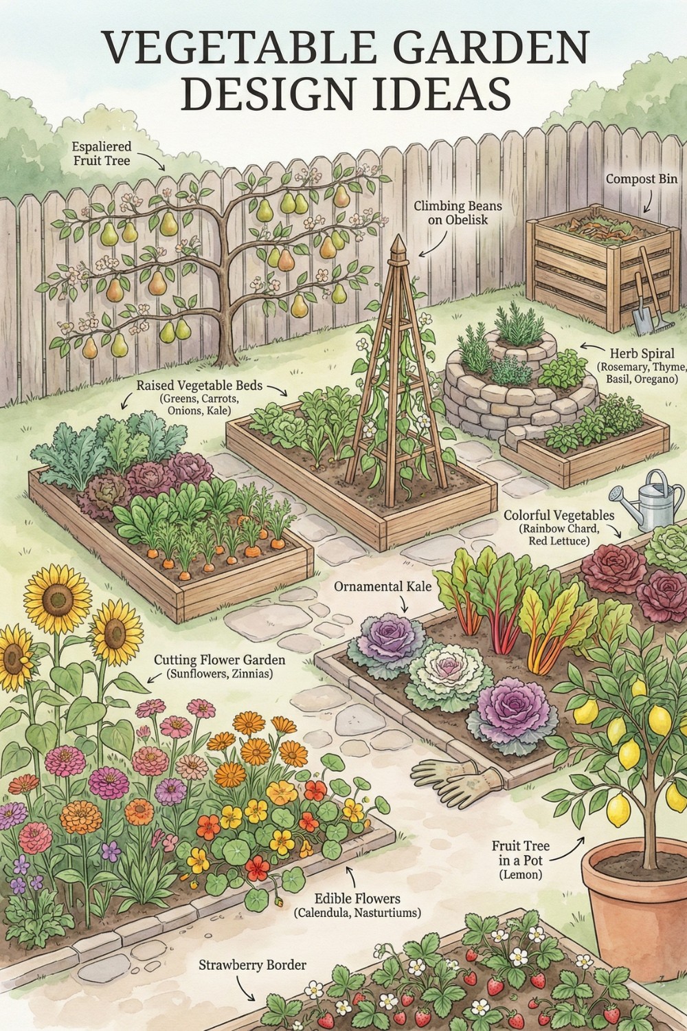 vegetable garden design ideas