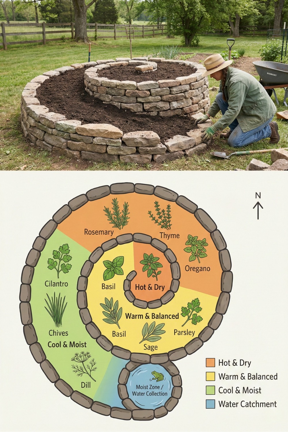 herb spiral garden