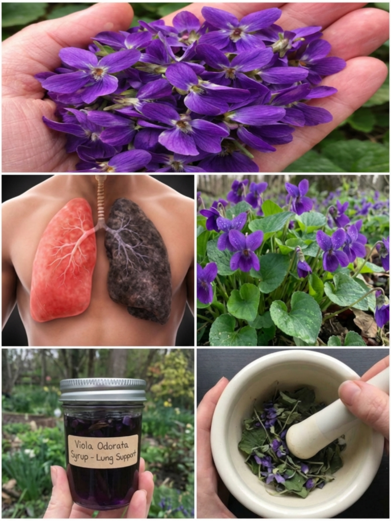 Violet Flower Remedy for Lung Support