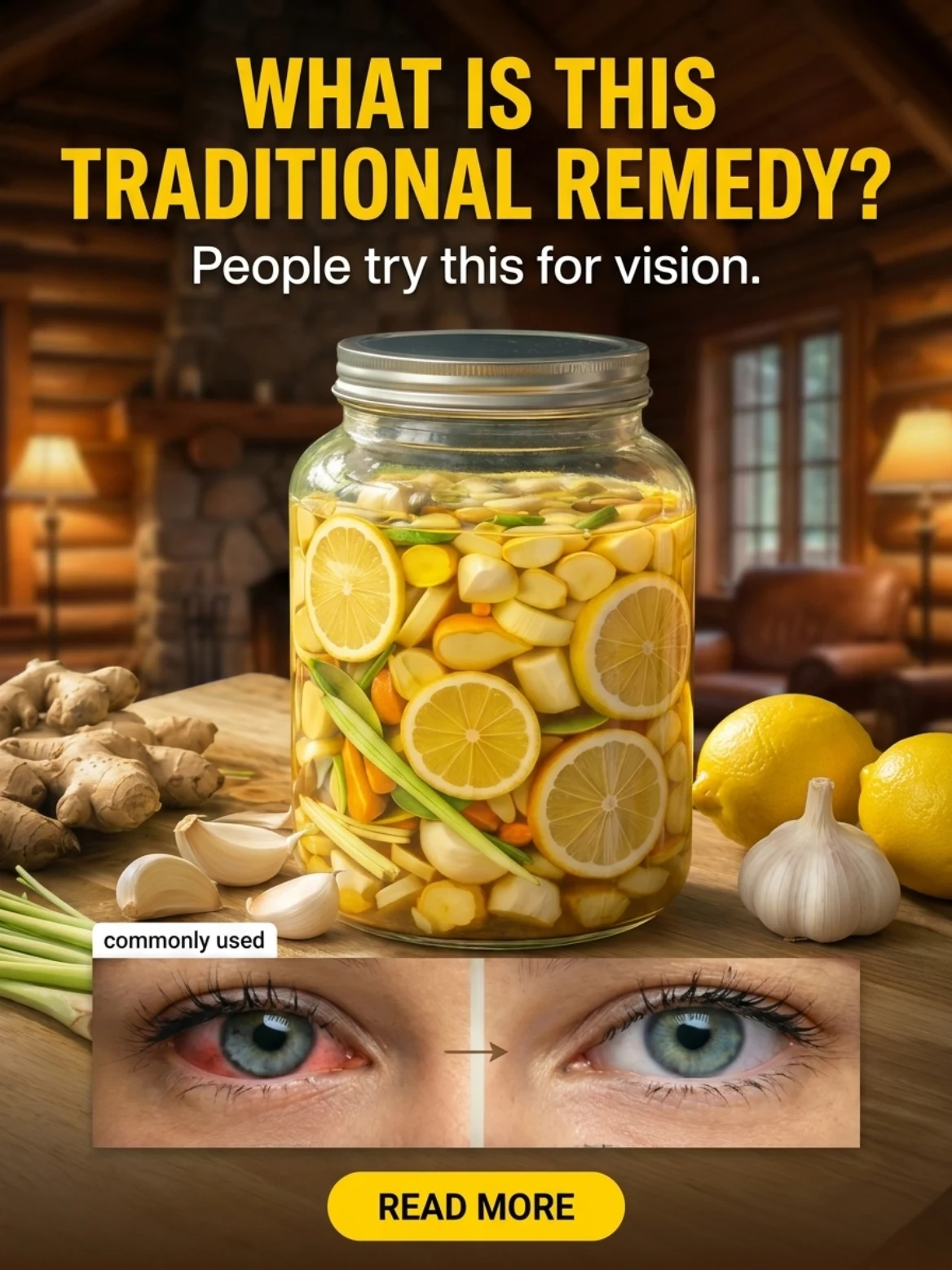 Lemon, Garlic, Ginger, and Lemongrass Remedy for Vision