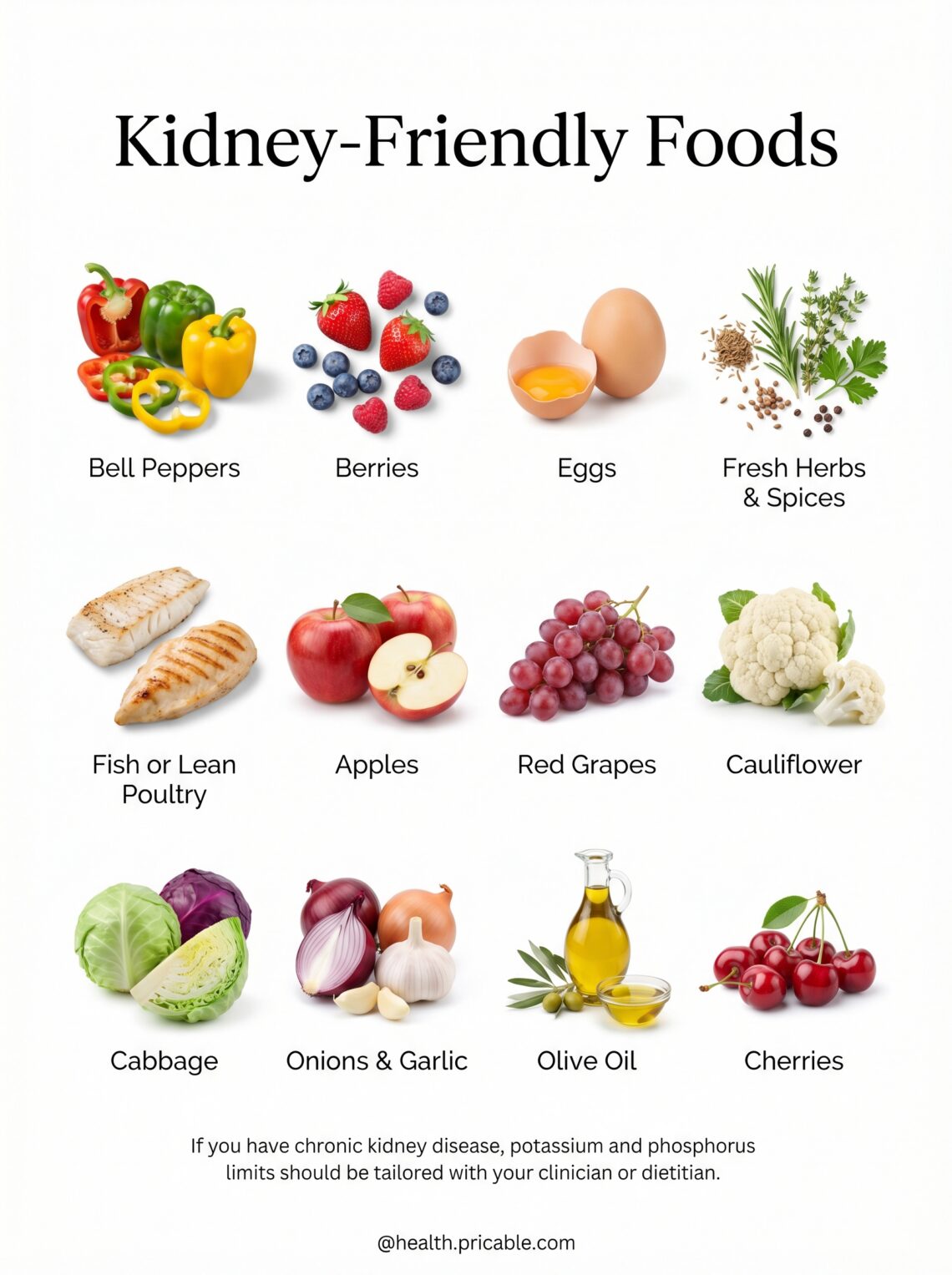 12 Kidney-Friendly Foods That Support Gentle, Balanced Eating
