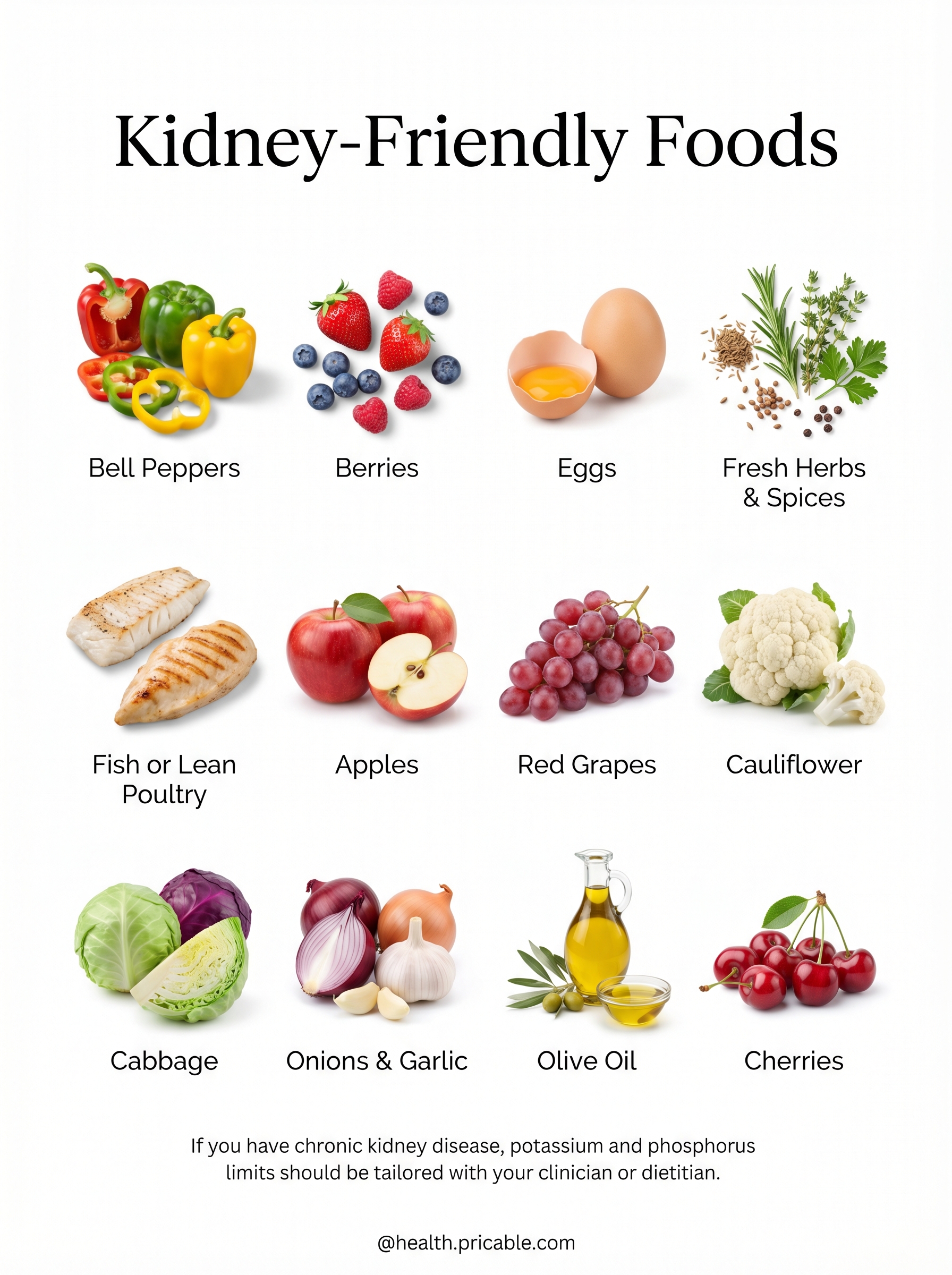 12 Kidney-Friendly Foods That Support Gentle, Balanced Eating