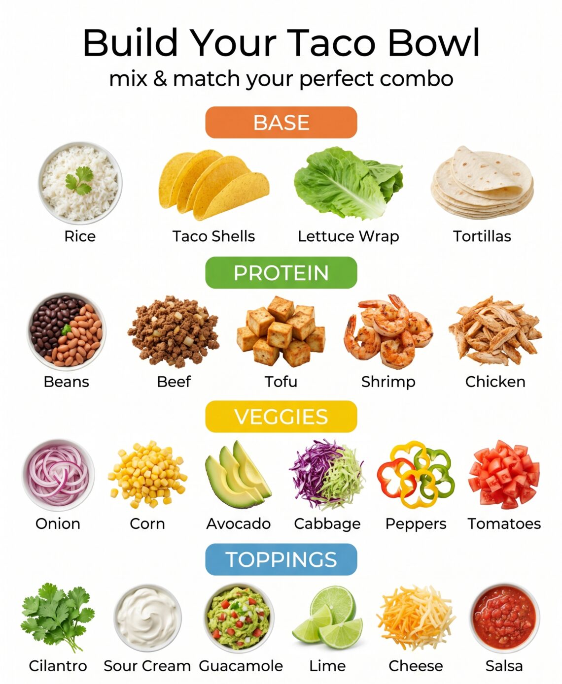 Build Your Taco Bowl
