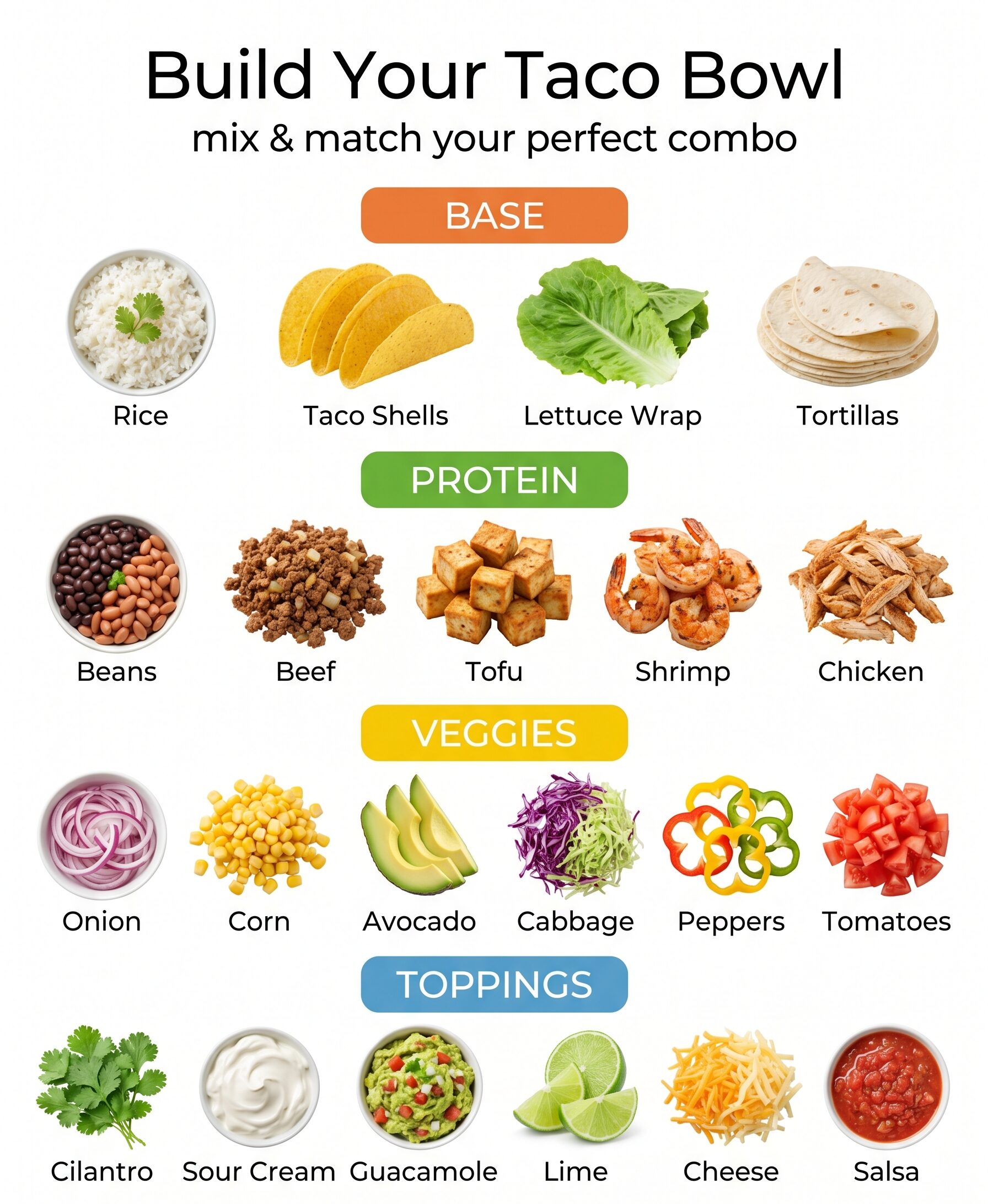Build Your Taco Bowl