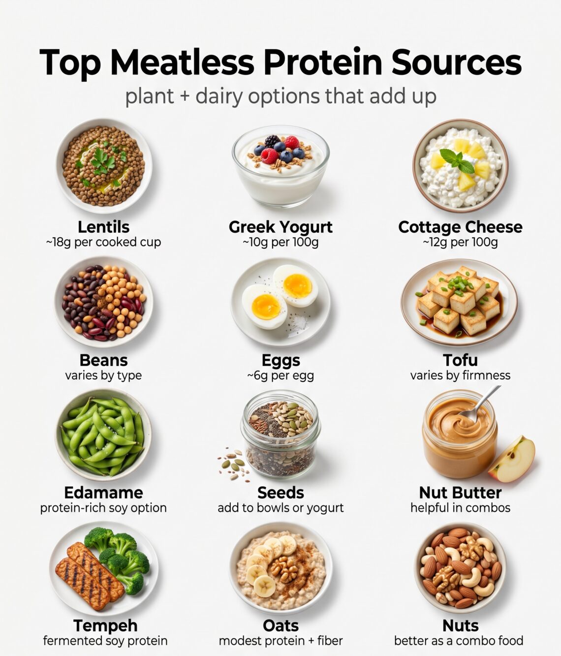 Top Meatless Protein Sources