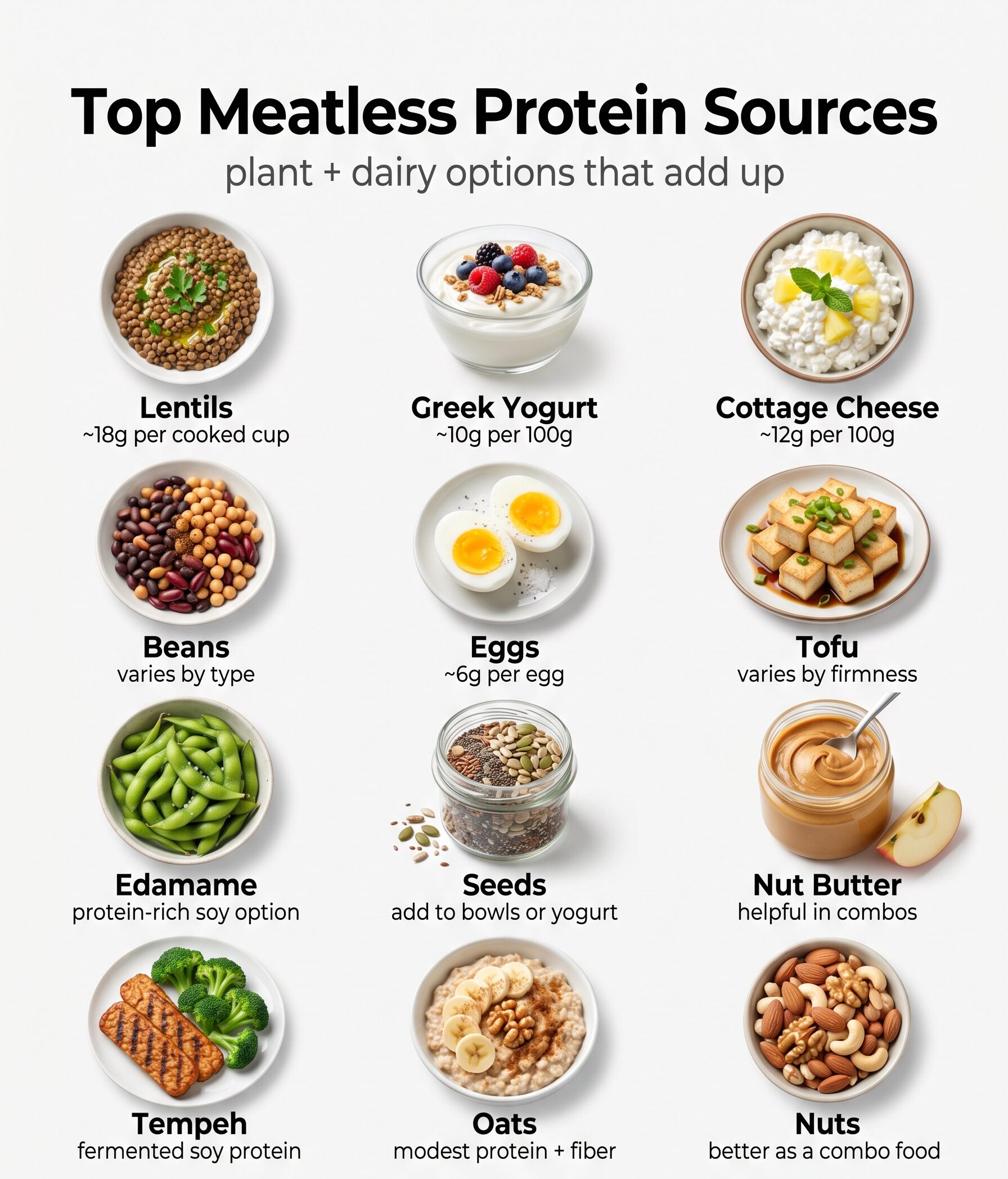 Top Meatless Protein Sources