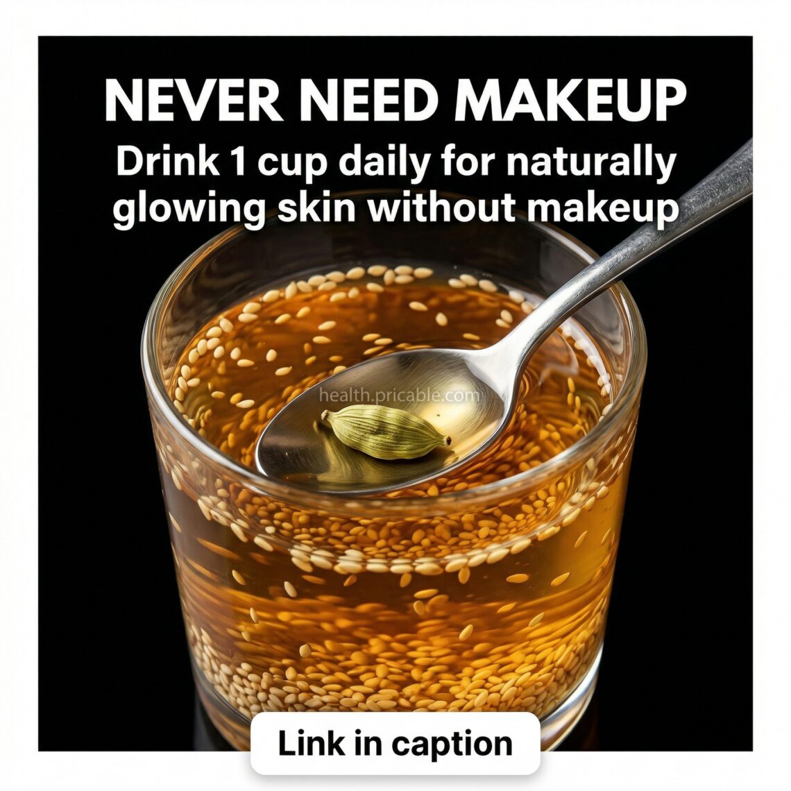 sesame water for glowing skin