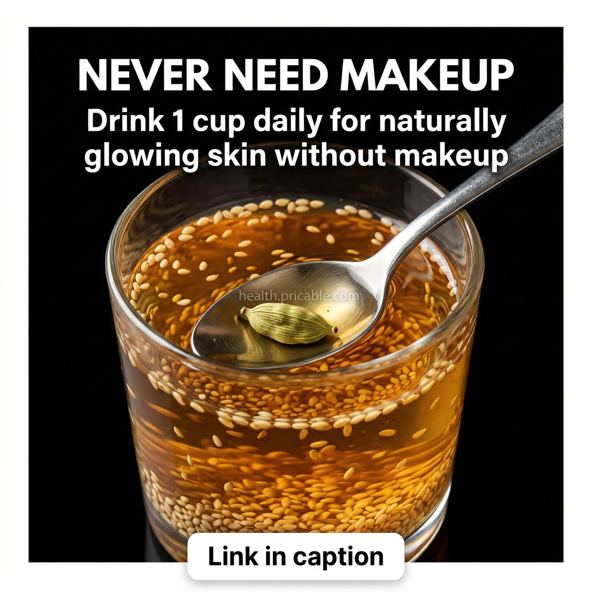 sesame water for glowing skin