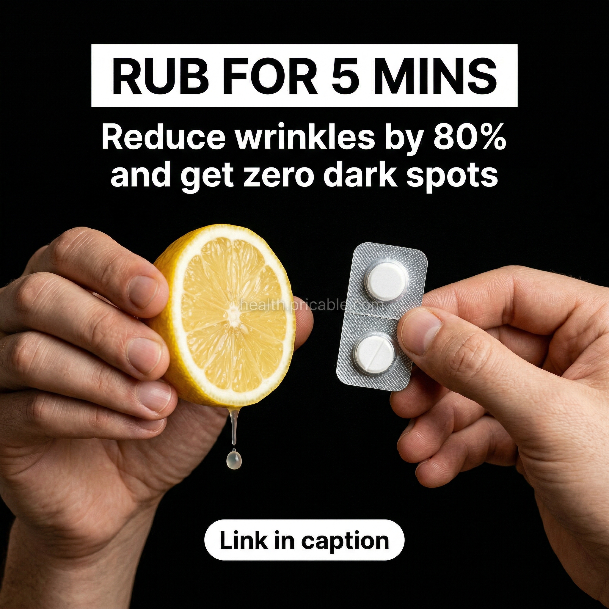 aspirin and lemon for wrinkles
