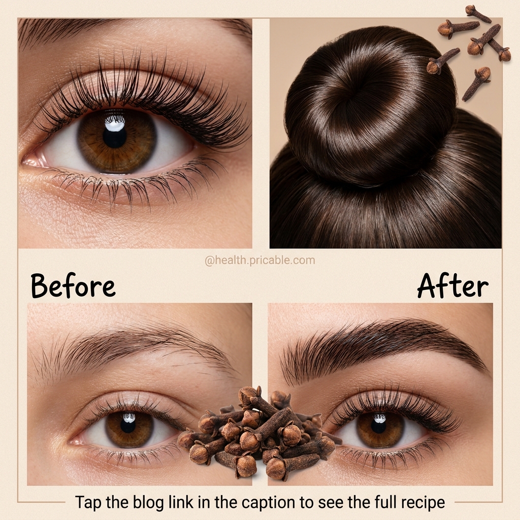 clove water for hair and brows