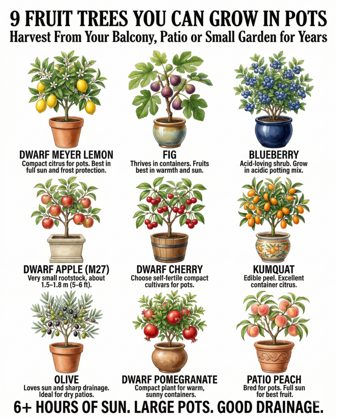 9 Fruit Trees You Can Grow in Pots
