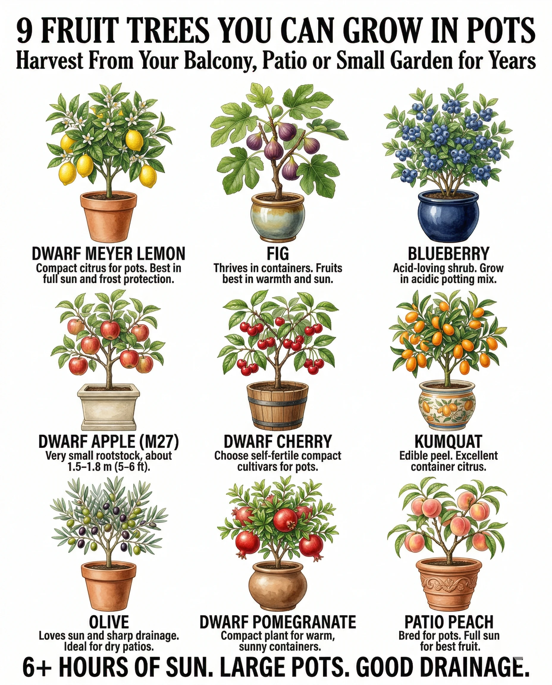 9 Fruit Trees You Can Grow in Pots