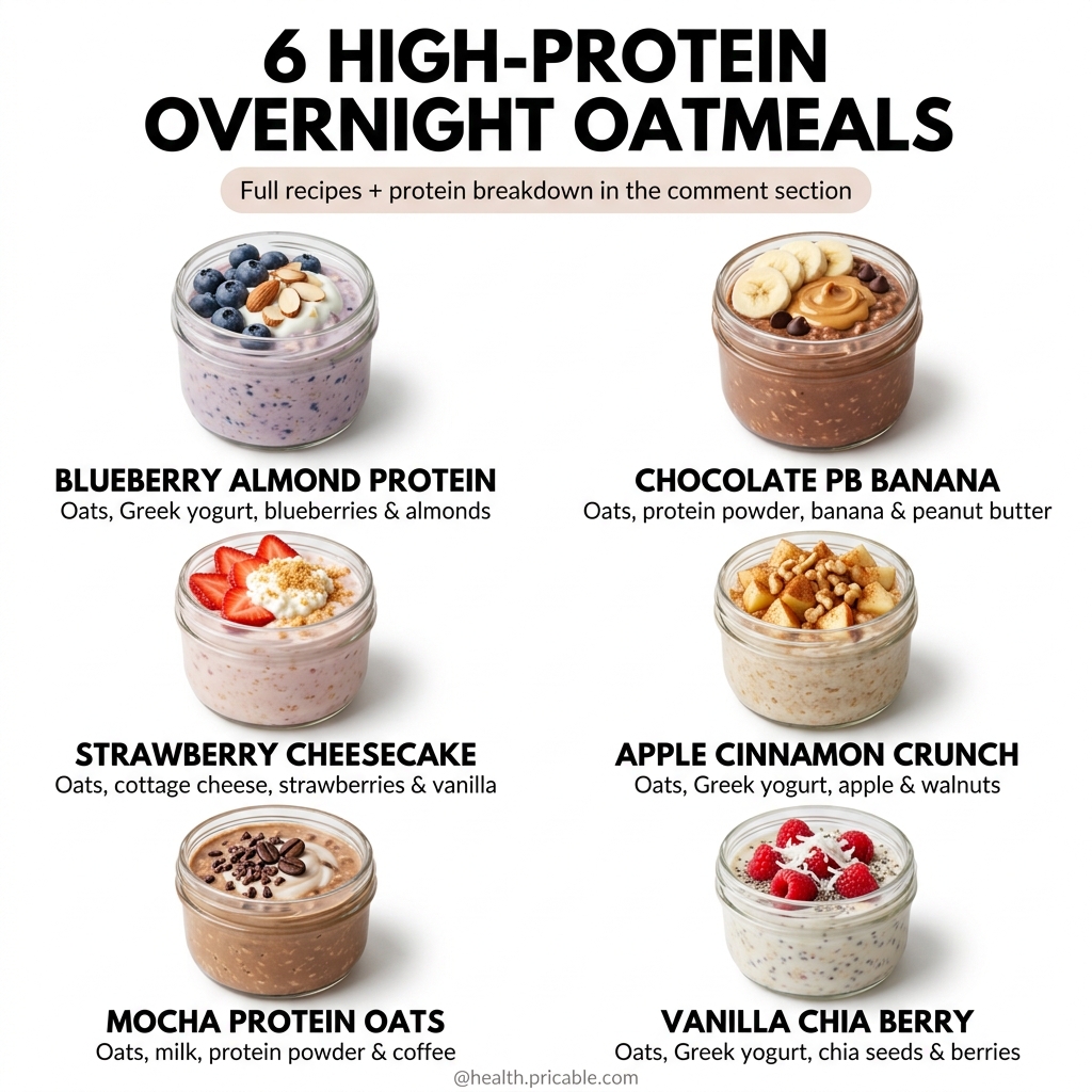 high protein overnight oats recipes