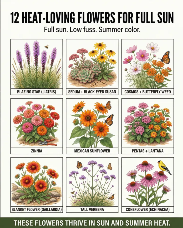 12 Heat Loving Flowers for Full Sun