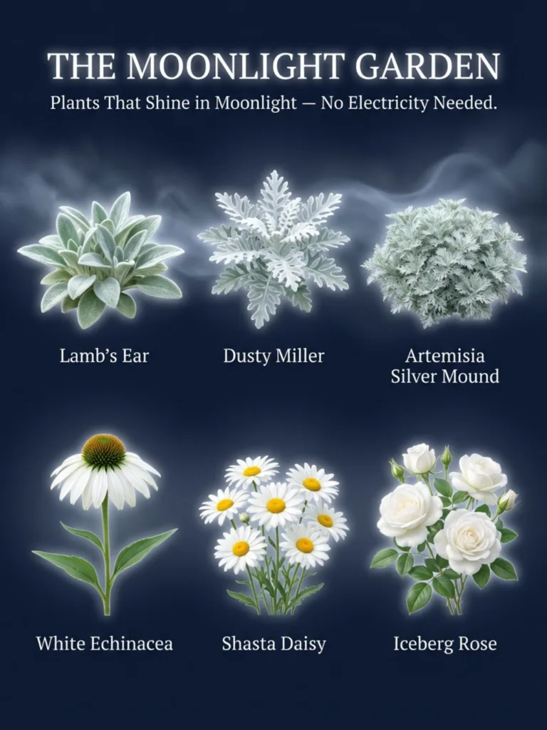The Moonlight Garden: 12 Plants That Glow in Moonlight Without Needing Electricity