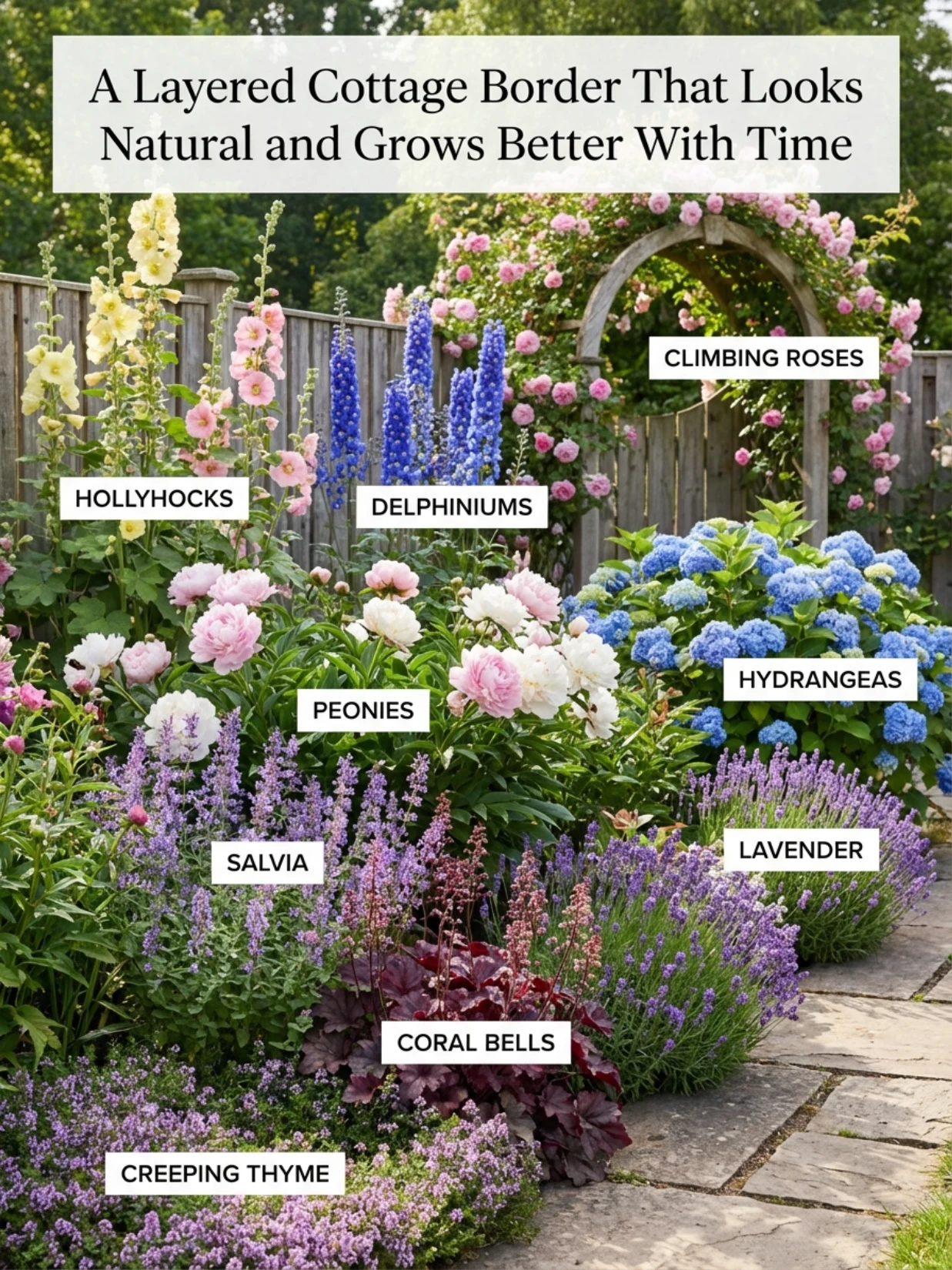 Layered Cottage Border Ideas