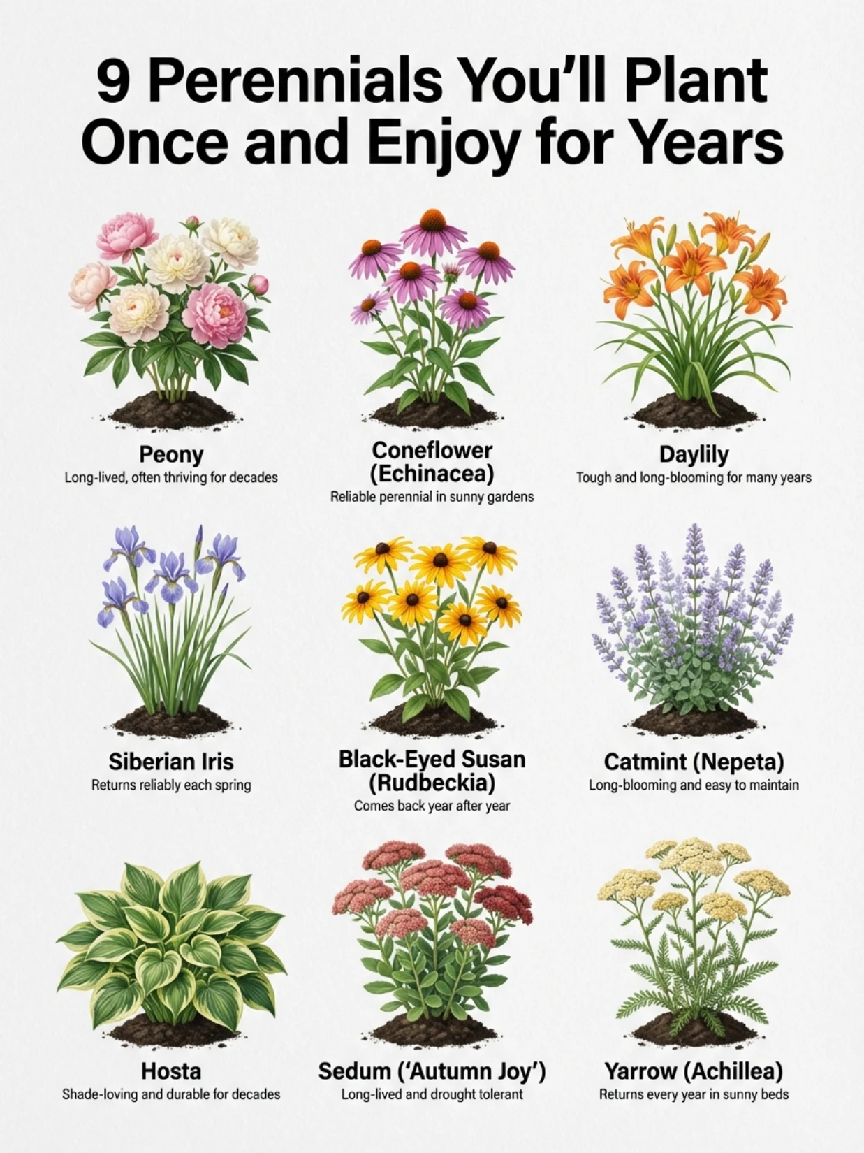 9 Perennials You Plant Once and Enjoy for Years