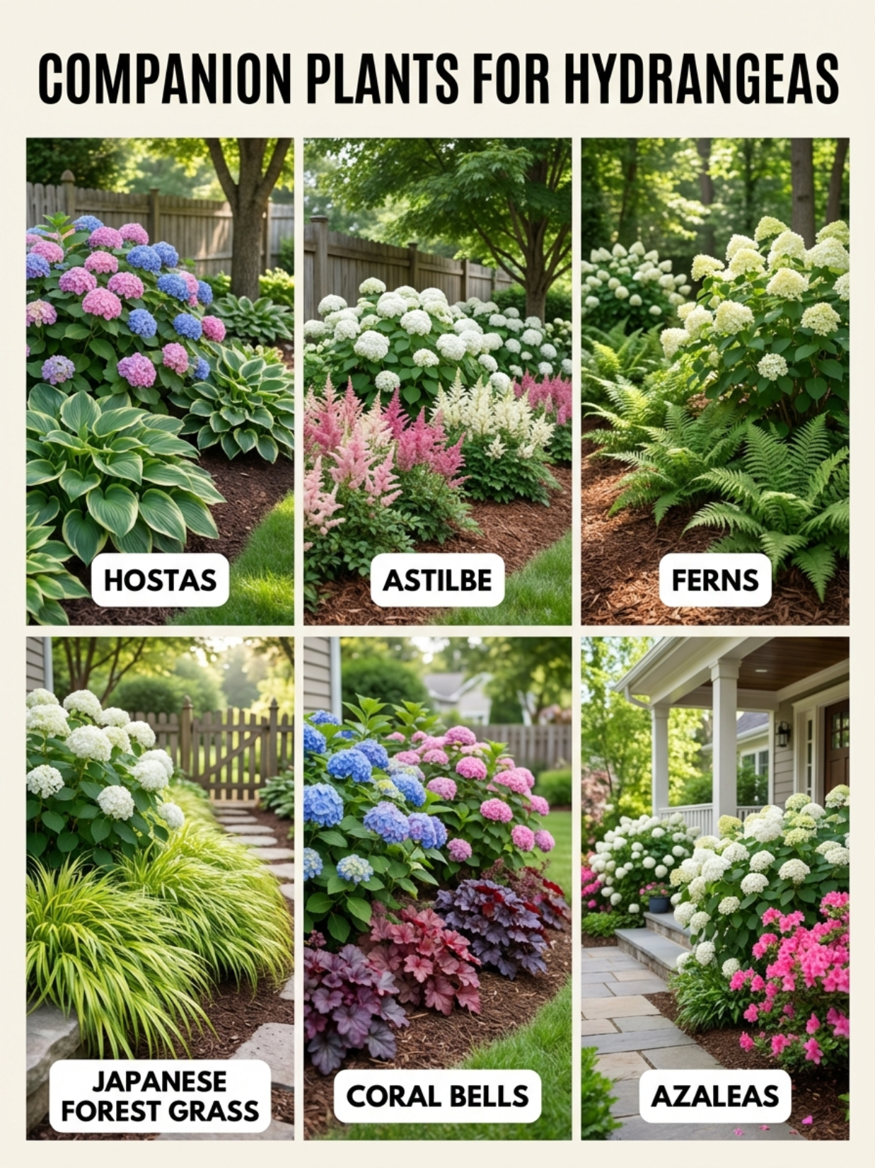 6 Companion Plants for Hydrangeas