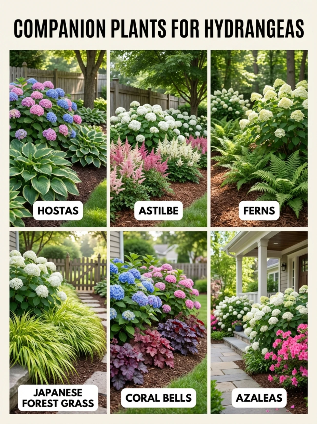 6 Companion Plants for Hydrangeas