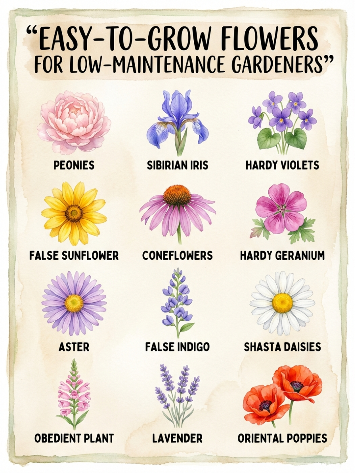 12 Easy to Grow Flowers for Low Maintenance Gardeners