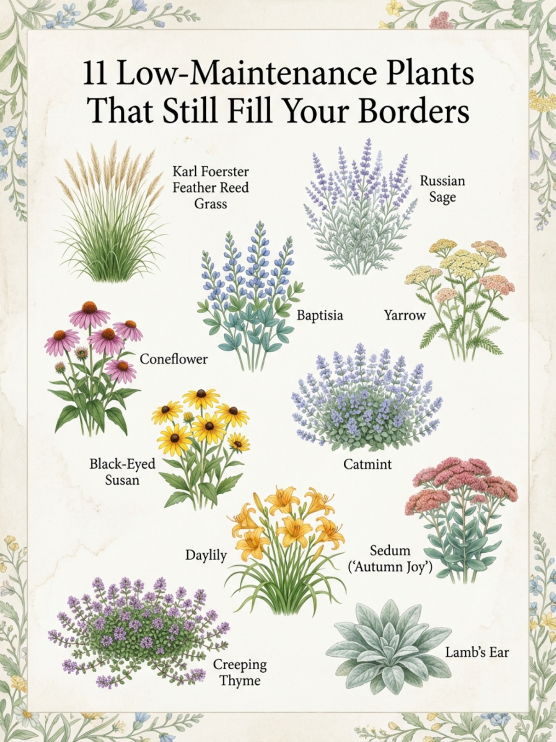 Low-Maintenance Border Plants