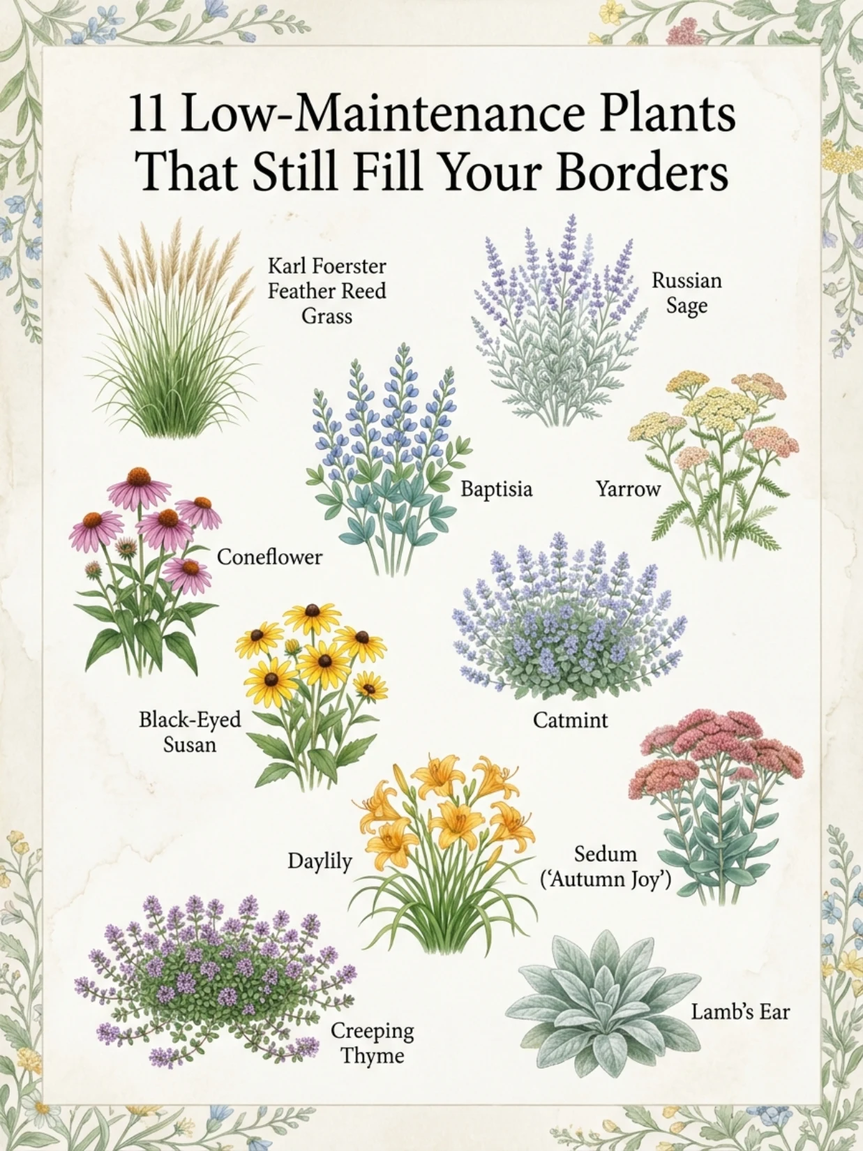 Low-Maintenance Border Plants