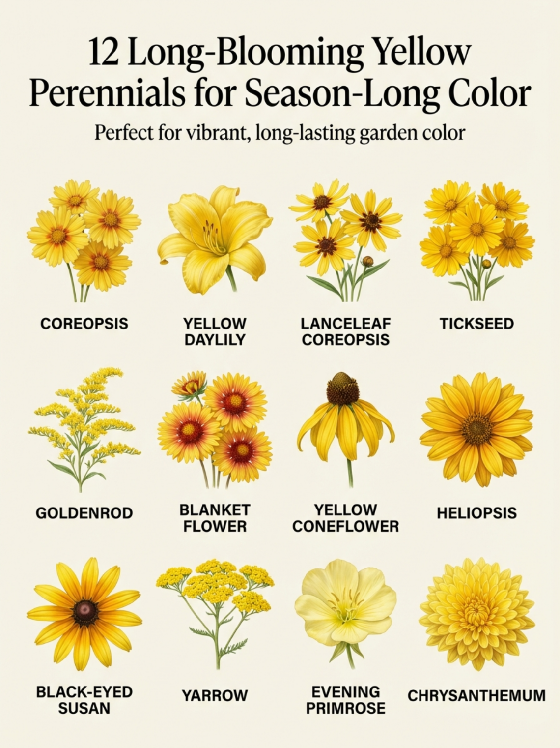12 The Best Long Blooming Yellow Flowers