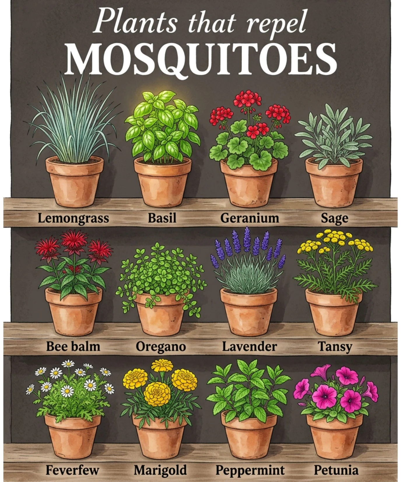 Plants That Repel Mosquitoes