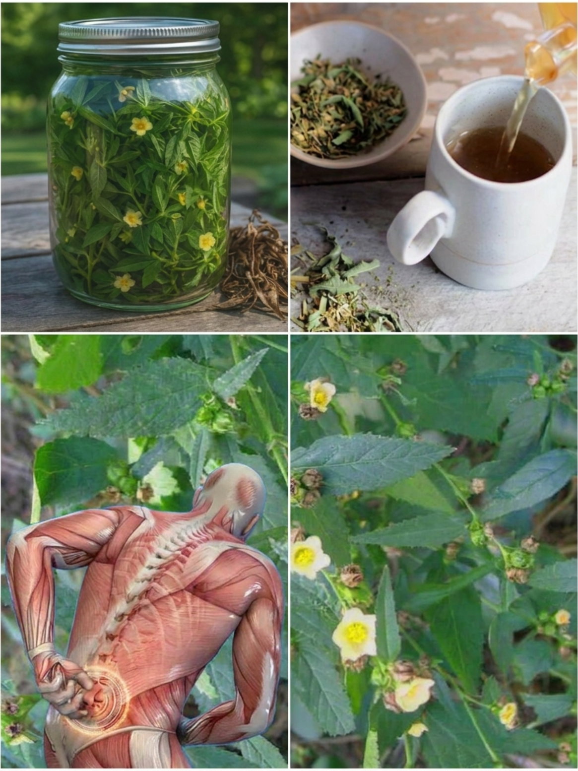 Sida Tea for Back Pain Relief