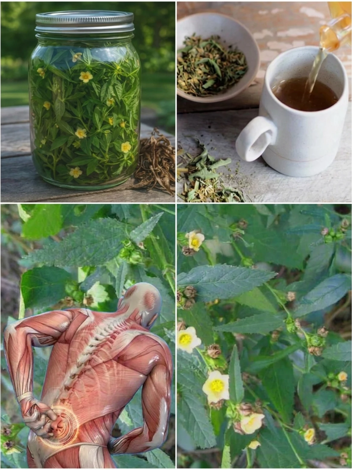 Sida Tea for Back Pain Relief
